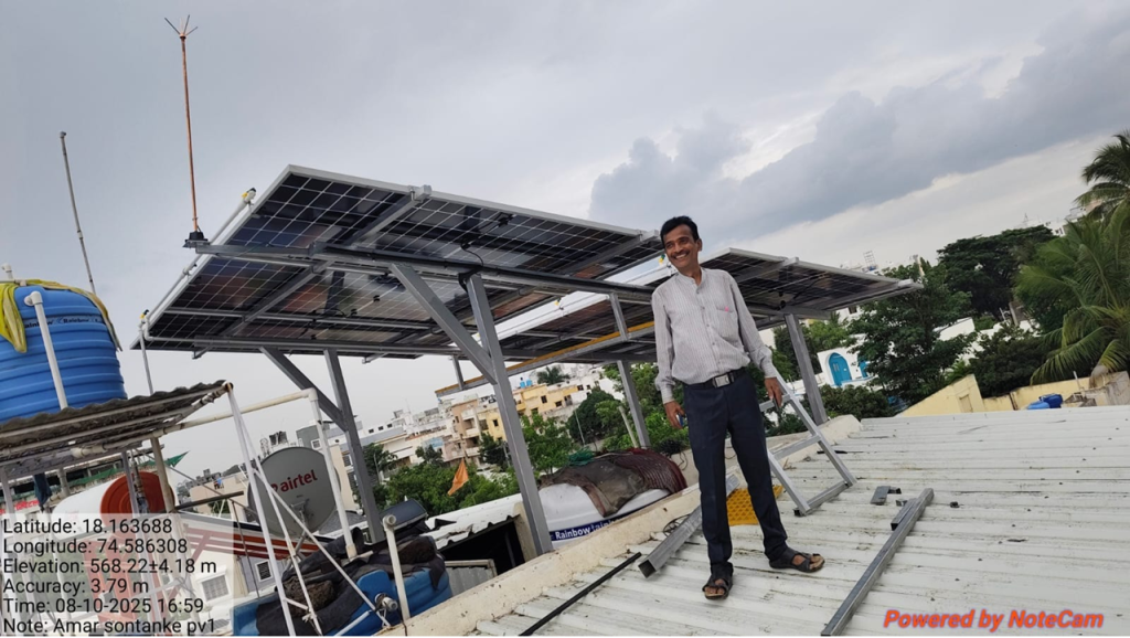 3.4KW Rooftop Solar System , Amar Sontake , Pune - Bharamati - img1