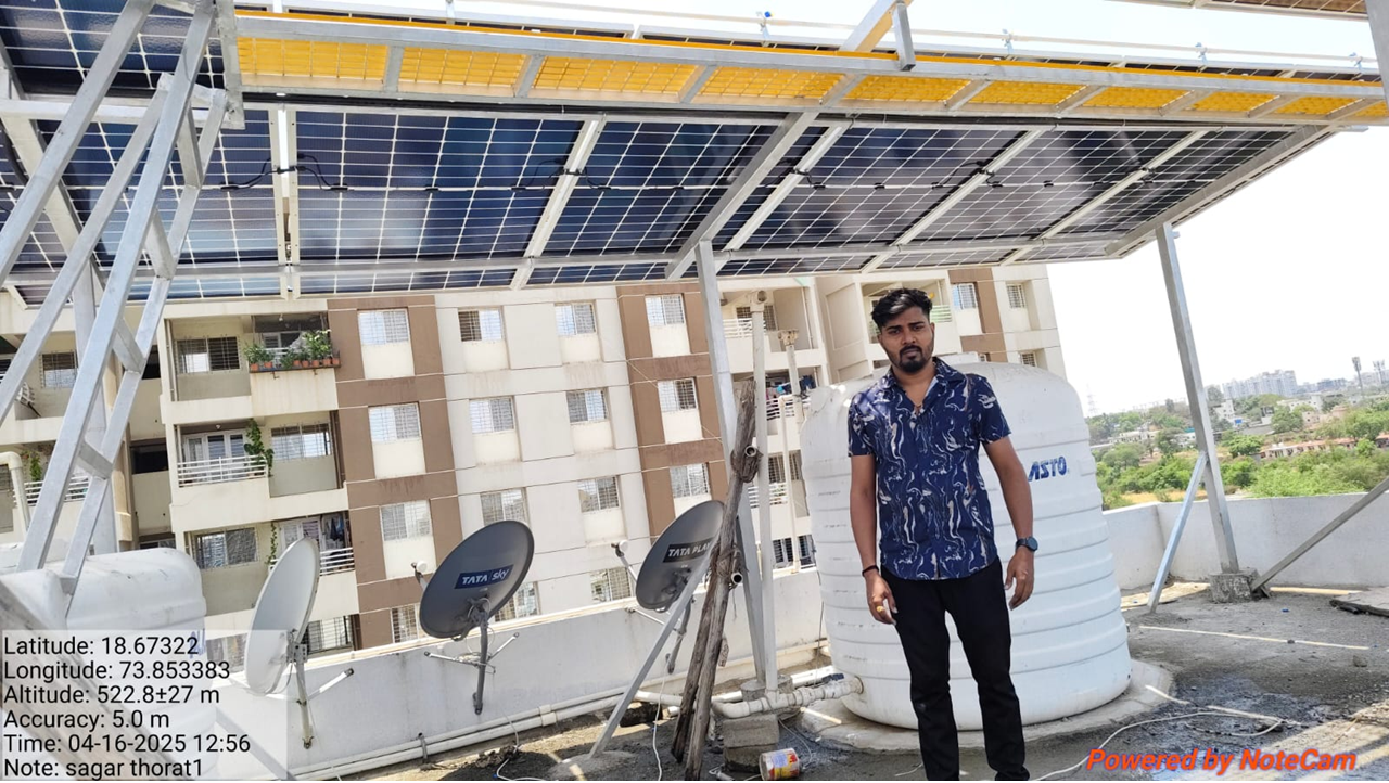 6KW Rooftop Solar System , Sagar Thorat, Pune - Moshi - img1